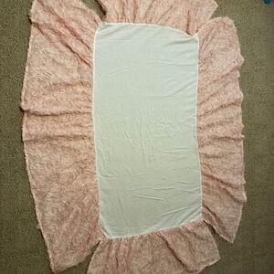 Bed Skirt / Dust Ruffle for crib - Pink Rose by Sweet JoJo Design